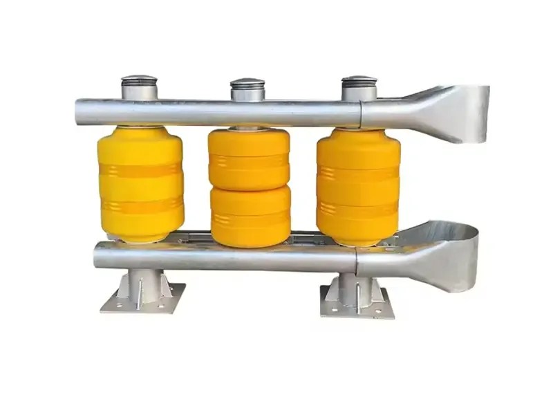 Roller barrier rollers — أسطوانات EVA الصفراء للحاجز الدوّار