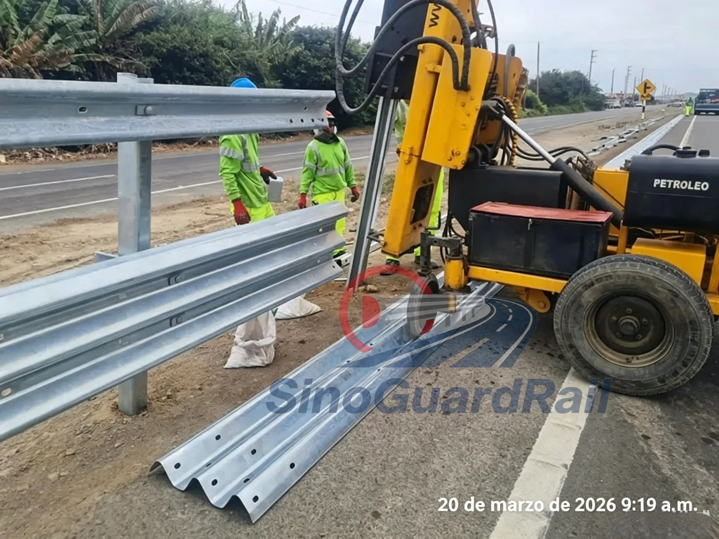 W Beam Galvanized Guardrail