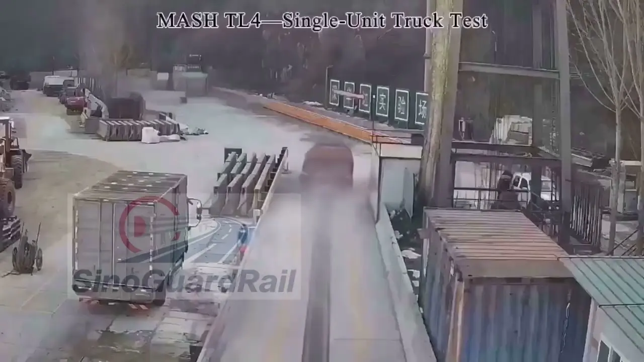 SinoGuardrail highway guardrail and roller barrier project video